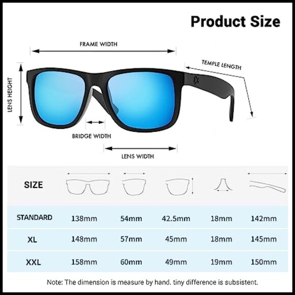 Polarized Rectangular Sunglasses with UV Protection for Outdoor Sports main image 6